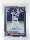 CARSON BENGE 2024 BOWMAN CHROME DRAFT 1ST AUTOGRAPH METS AUTO Q1300