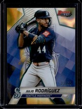 2025 Bowman's Best Julio Rodriguez Gold Lava Refractor #/50 Mariners