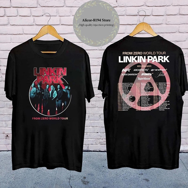 Linkin Park FROM ZERO WORLD TOUR Tシャツ M From Zero World Tour 2024 Black Tee – Linkin Park Store