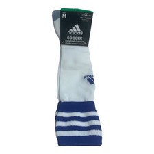 adidas Copa Zone Cushion Soccer Socks White/Blue Size Medium