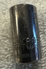 8 mm, Craftsman USA 8mm Socket 6 Point 1/4" Drive Inverted G2 43504 vtg tool