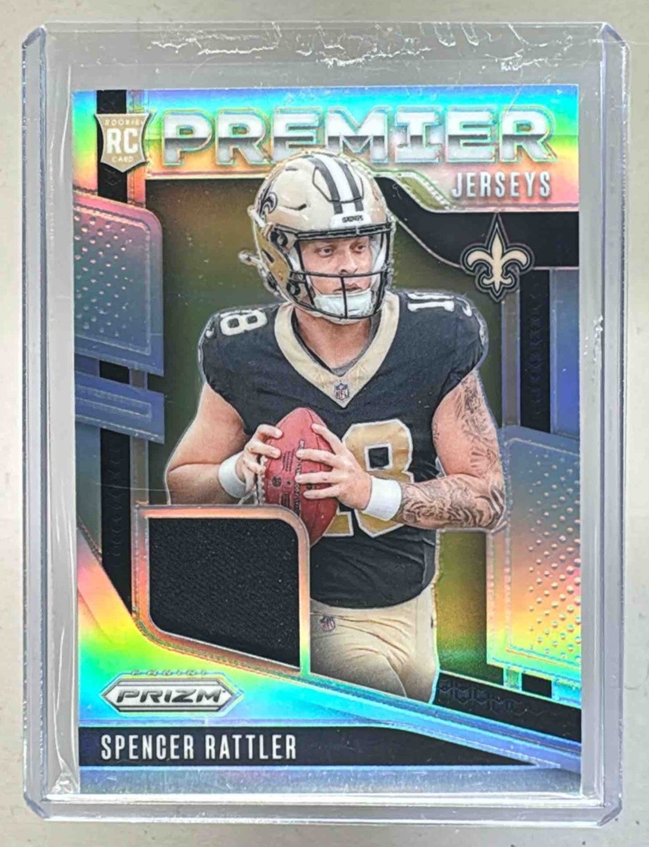 Spencer Rattler 2024 Panini Prizm #PJ-SRR Premier Jerseys Rookie Patch RC