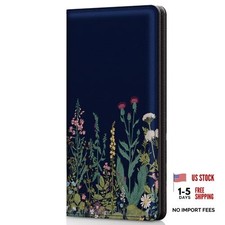 Checkbook Cover for Personal Checkbook  Patterned Pu Leather check Black flora