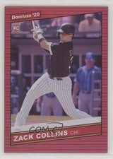 2020 Donruss Retro 1986 Variations Holo Red Zack Collins (Photo Variation) 0t2