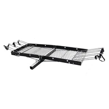 Tow Tuff 62 Inch Steel Cargo Carrier and Bike Rack, Fits All 2in Receivers(Used)