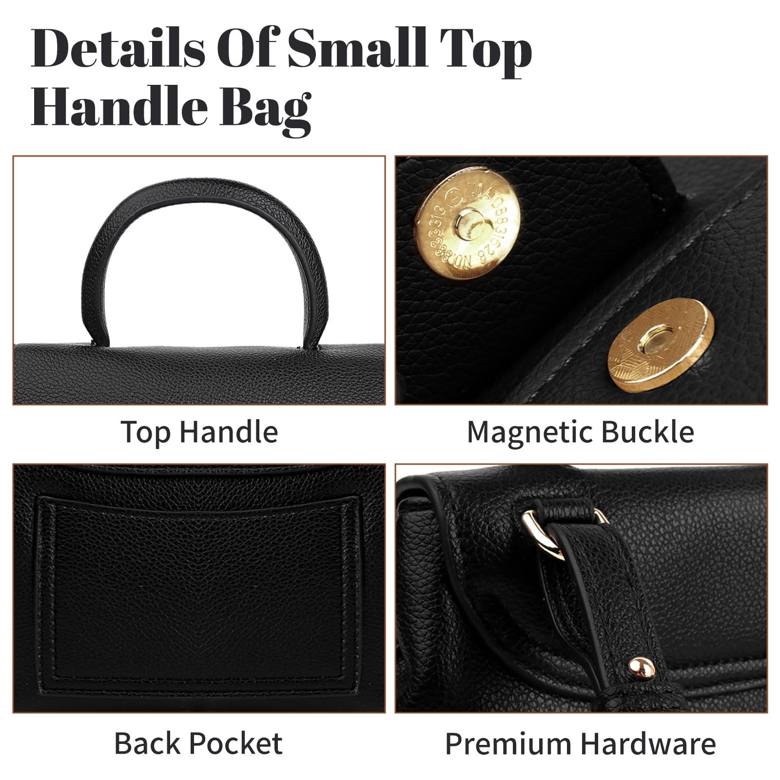 Polene Bags for Women,Women's Top-Handle Handbags,Top Handle Black