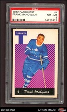 1962 Parkhurst #4 Frank Mahovlich Maple Leafs HOF PSA 8 - NM/MT