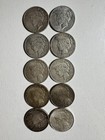 10 Peace Silver Dollars 1923 1925 1926 90% Silver $1 Coin Lot Estate Find — photo 1