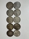 10 Peace Silver Dollars 1923 1925 1926 90% Silver $1 Coin Lot Estate Find