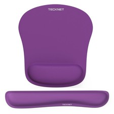 TECKNET Keyboard Wrist Rest and Mouse Pad with Wrist Support, Memory Foam Set fo