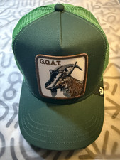 Goorin Bros The Farm Animal Trucker Goat Green Greatest Of All Time Snapback