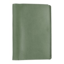 A6 PU Leather Binder Protector, 6 Ring Loose Leaf Notebook Protector, Green