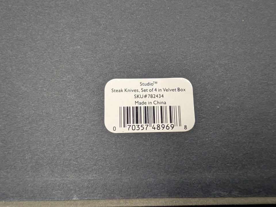 Juego 4 cuchillos para carne Gorham Studio de acero inoxidable en caja original Foto 4 de 4