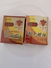 2 x 24pcs/pk Box Mini Taper Red Candles Diameter 7 mm Pack Size 7.3 x 2.5 x 9cm