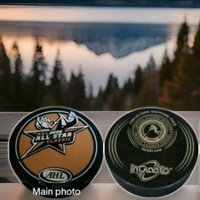 2006 ALL STAR CLASSICS MANITOBA MOOSE AHL INGLASCO HOCKEY PUCK made in 🇸🇰 