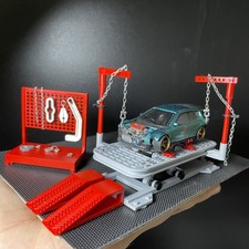 Diorama 1/64 Panca Allineamento Telaio Auto Modello Garage Officina Prop Accessorio