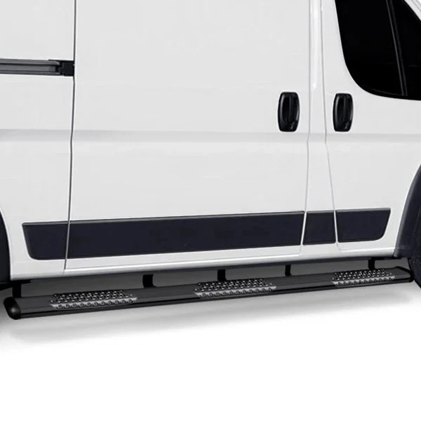 For Ford E-250 2003-2014 Luverne 584098-570125 6" O-Mega II Black Oval Side Bars - Image 2 of 3