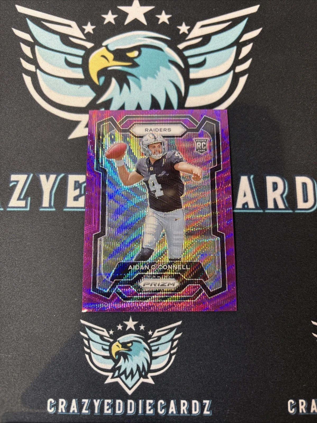 2023 Panini Prizm - Rookies Aidan O'Connell #360 Purple Wave Prizm /99 (RC)