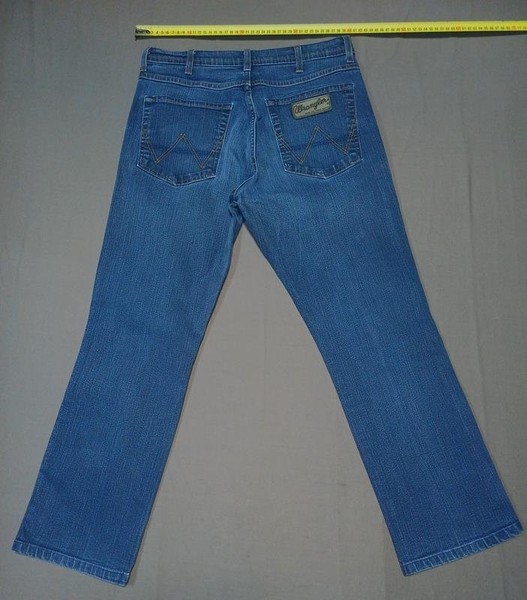 Men Wrangler Jeans Black Denim 32 #1XBA