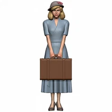 1/18 1/35 1/43 1/64 1/87 Retro Traveler Scene Props Figure Model For Car Vehicle