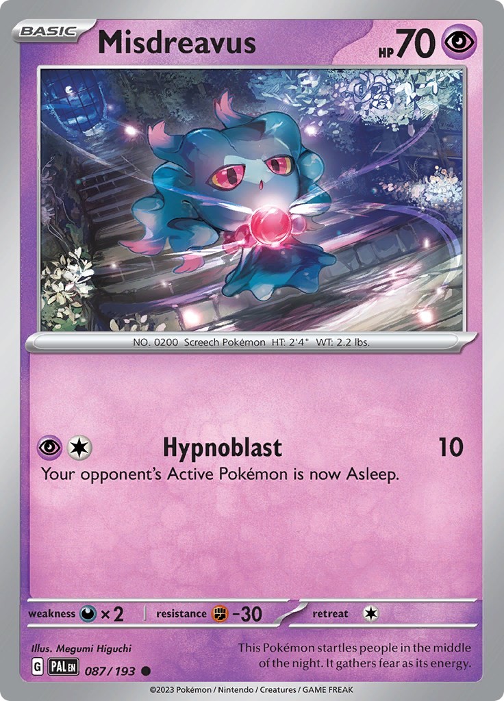 NM - Misdreavus PAL - 087/193 Paldea Evolved