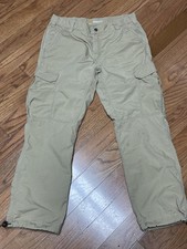 Carhartt Men  s Khaki Force Relaxed Fit Work Cargo Pants BN200-M Size 36x30