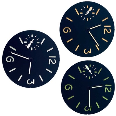 1.36'' Watch Dial Face Green Luminous w/ Hands For ETA6497 ST3600 Movement