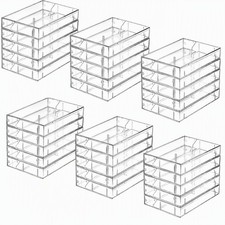30 Pack Cassette Tape Cases, Clear Plastic Storage Cases, Perfect for Audio C...