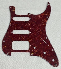 Red Tortoise 4-Ply Custom For FUJIGEN Neo Classic HSS Style Guitar Pickguard