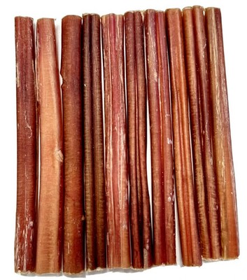 6 Inch Bully Sticks for Dogs Natural Grass Fed Beef Long Lasting Chews