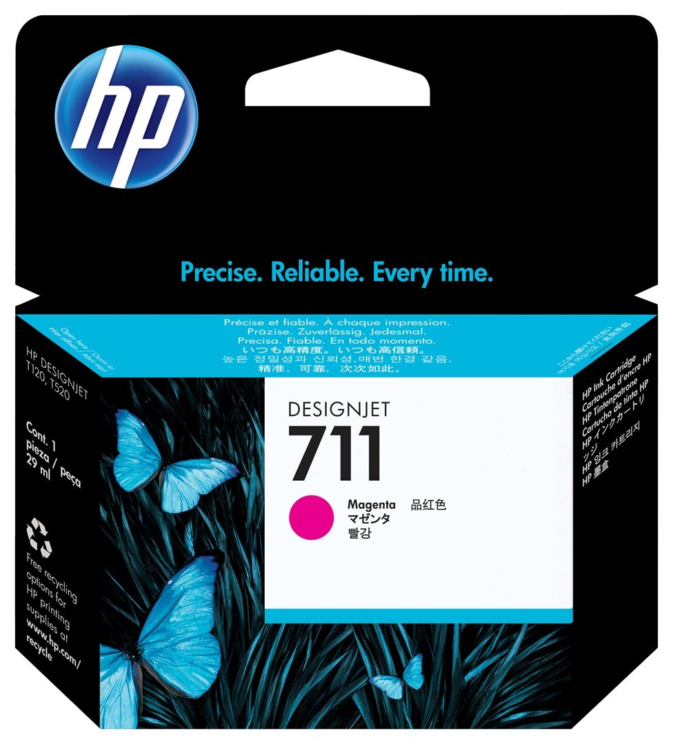 886112841140 HP 711 Magenta DesignJet Tintenpatrone 29 ml Hewlett-Packard 11390₽