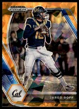 2021 Panini Prizm Draft Picks Orange Cracked Ice Prizm Jared Goff California