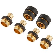 Sanpaint 3/4 Inch Garden Hose Quick Connector, Male and Female Quick Connect ...