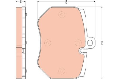 TRW Bremsbelagsatz Scheibenbremse GDB1848 für AUDI Q7 C6 A6 4LB 4F2 4F5 Van TDI
