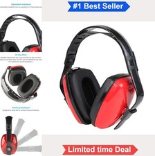 Safety Earmuffs NRR 23dB Hearing Protection Noise Reduction for Shooting