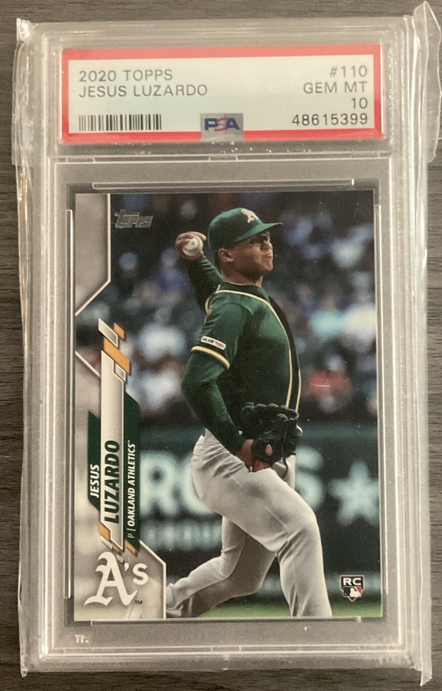 2020 Topps Jesus Luzardo Rookie Card RC #110 PSA 10 GEM MINT- Quantity available