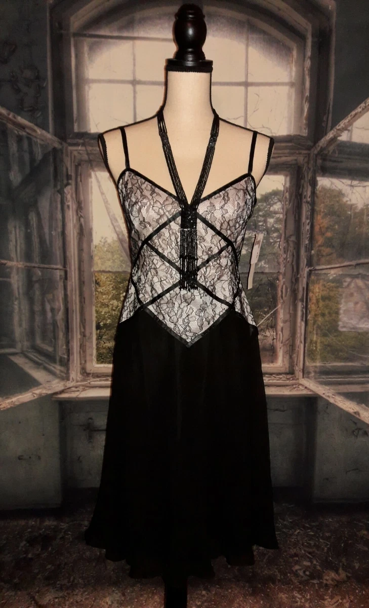 Champagne dress with black lace clearance overlay