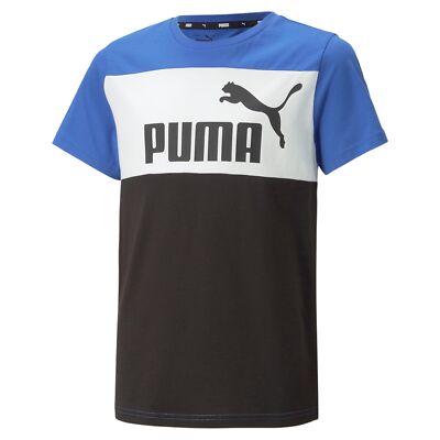 Puma Junior ESS Block Logo Tee T-Shirt Royal Saphire Größe 128 bis 176 NEU