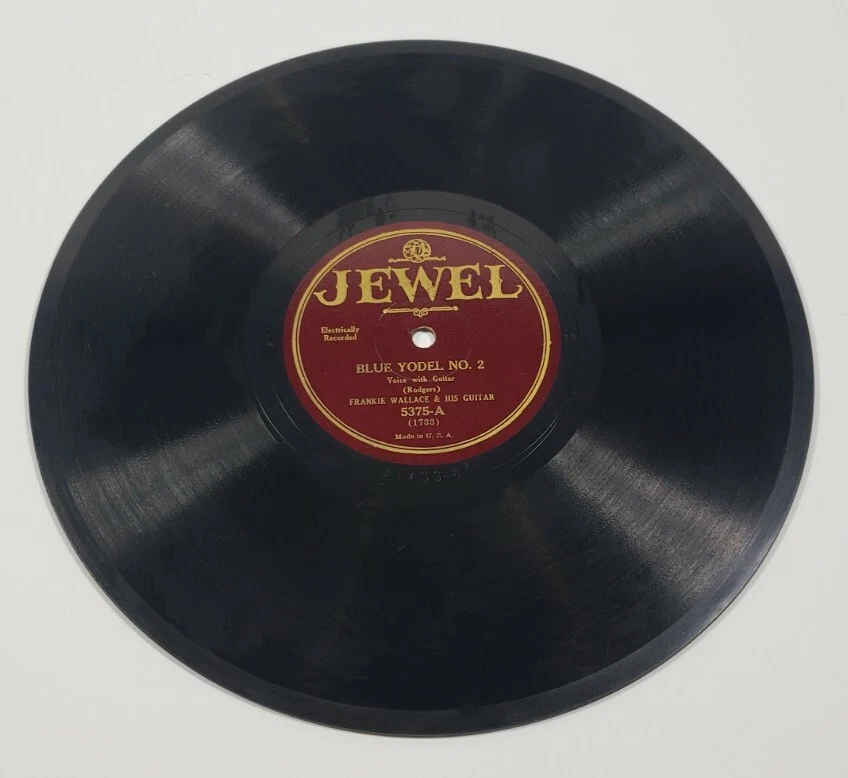 Frankie Wallace & His Guitar 78 10" Blue Yodel #2 / Sleep Baby Sleep V+V+ - Image 2 of 4