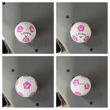 LOGO GOLF BALL-EARLY CALLAWAY TRUVIS-CHEVRON PINK..RARE..MINTY