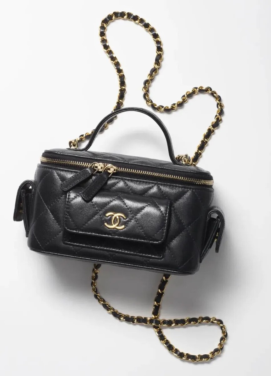 【CHANEL】★Vintage★VANITY BAG バニティバッグ Chanel Vintage Patent Vanity Bag