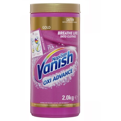 Vanish Napisan Gold Pro Multi Power Stain Remover & Laundry Booster Powder 2kg