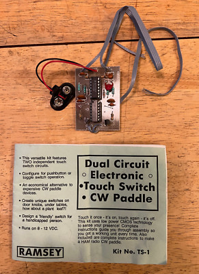 TS-1 Ramsey CW Paddle / Touch Switch Dual Circuit Electronic Project Kit (1994)