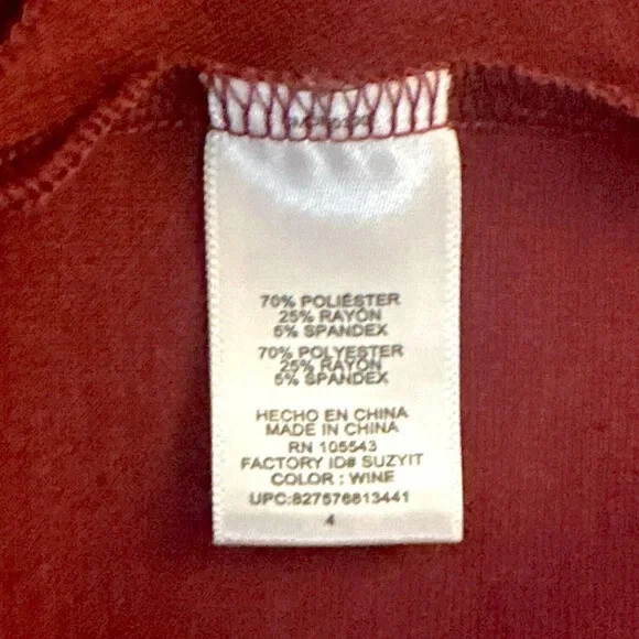 PALM ANGELS Abito CATHERINE MALANDRINO Peplum orlo svolazzante linea A marrone scollo a scoop 4