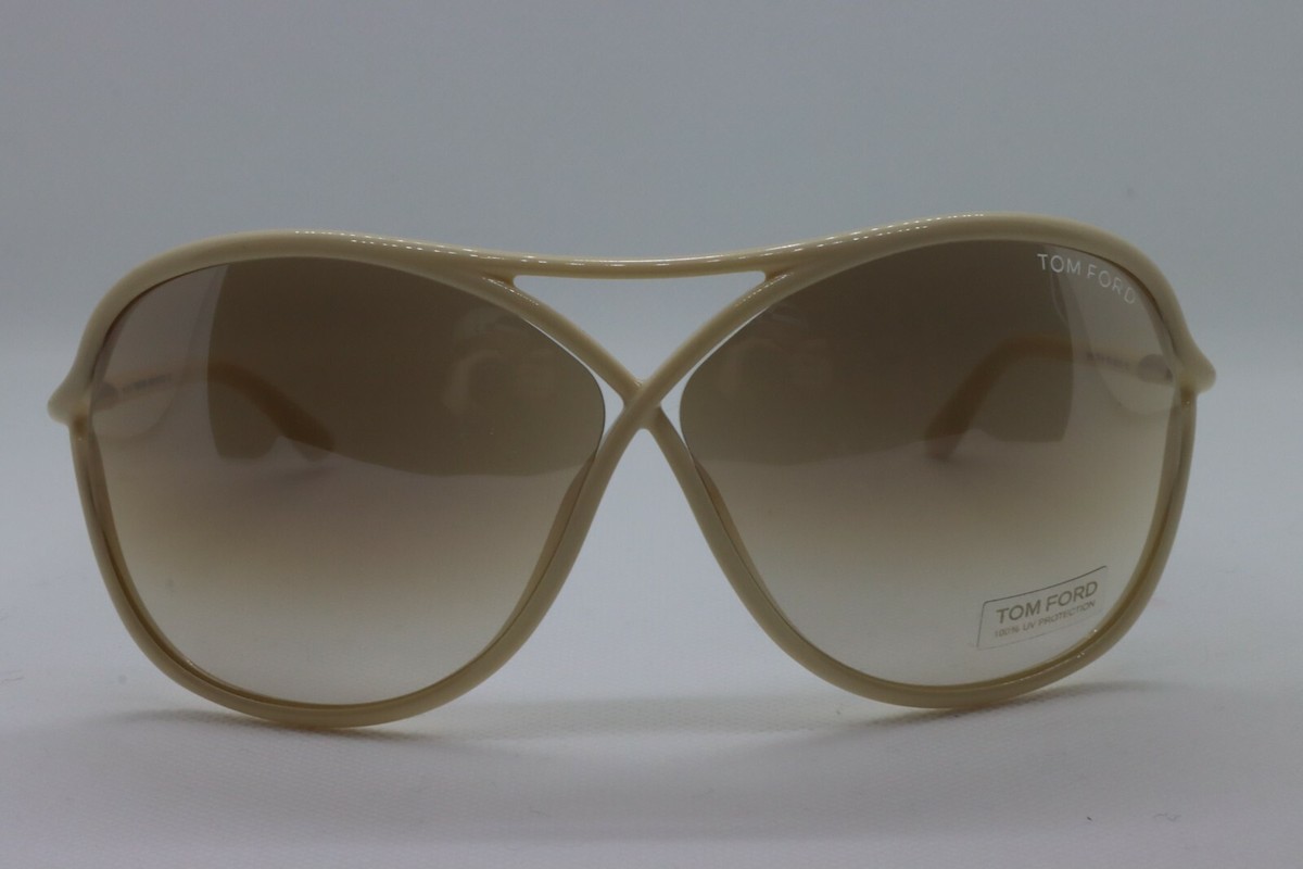 Tom Ford Ivory Vicky Sunglasses NEW TOM FORD TF 184 01B VICKY BLACK GOLD GRADIENT AUTHENTIC  main image 2
