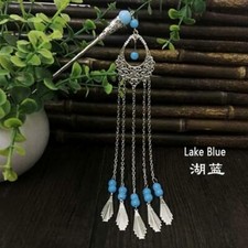 2pcs Ancient Retro Palace Hanfu Headdress Hairpin Hair Sticks Tassel