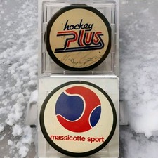 Rod Langway SIGNED HOCKEY PLUS VINTAGE VICEROY MFG. RARE MADE IN CANADA 
