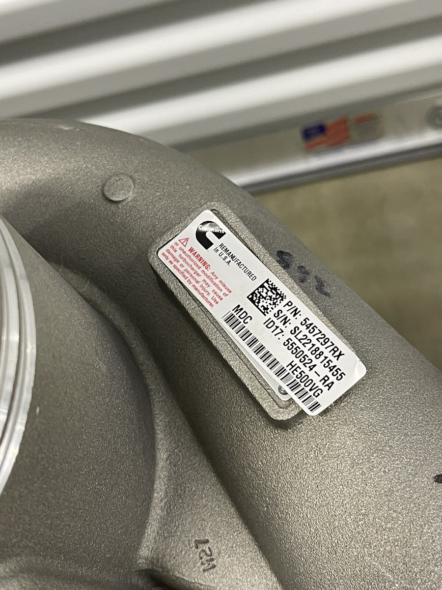 REMANUFACTURED CUMMINS 5457297RX 5456814 M011916800008 HE561VE 