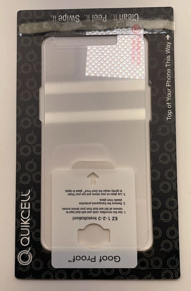 Quikcell Goof Proof Glass Screen Protector for ZTE Avid Plus - Clear - Image 3 of 4