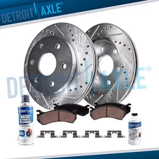 11.25" Rear Drilled Brake Rotors Pads for Nissan Xterra Frontier Suzuki Equator